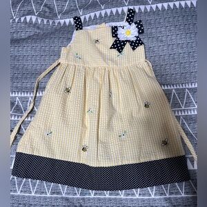 Rare Edition yellow and flowers dress 3T